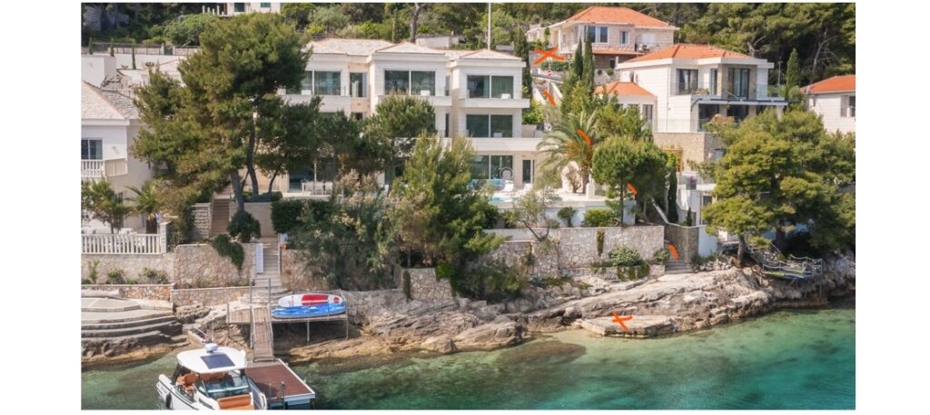 Villa Sinatra, Sumartin, brac Island 77 Mooring Location