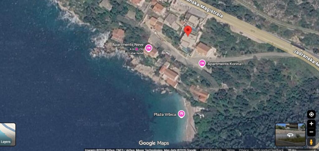 Villa Eleven, Vrbica, Dubrovnik Riviera Location